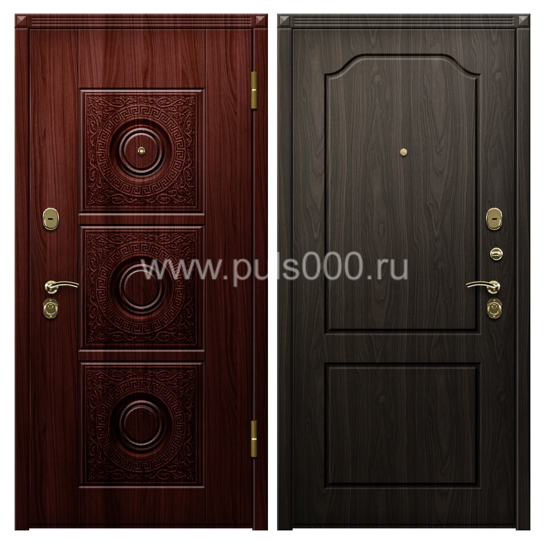 Темная входная дверь с отделкой винорит в коттедж VIN-51, цена 42 735 руб. Темная входная дверь с отделкой винорит в коттедж VIN-51, цена 42 735 руб.
